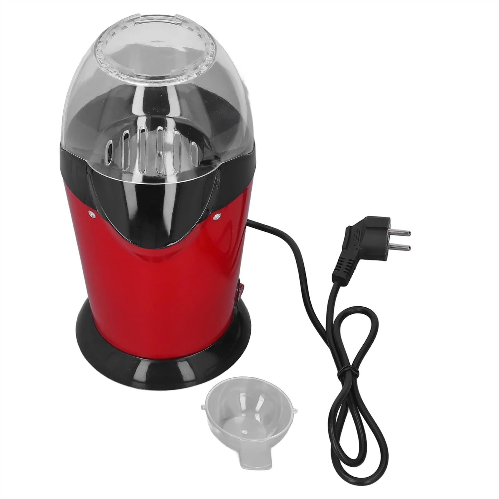 Máquina eléctrica for Hacer Palomitas de maíz, cámara Calentamiento Gran Capacidad, pequeña máquina portátil roja Alta Velocidad, fácil Limpiar for Viajes Máquina Palomitas para Fiestas