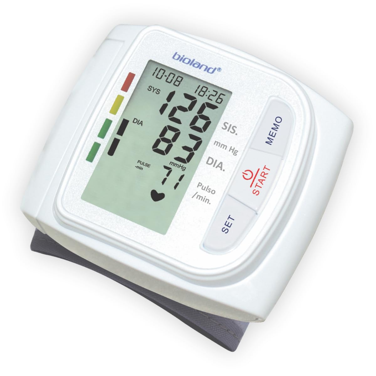 APARELHO DE PRESSÃO DIGITAL AUTOMÁTICO DE PULSO MOD.3005, Bioland, BRANCO