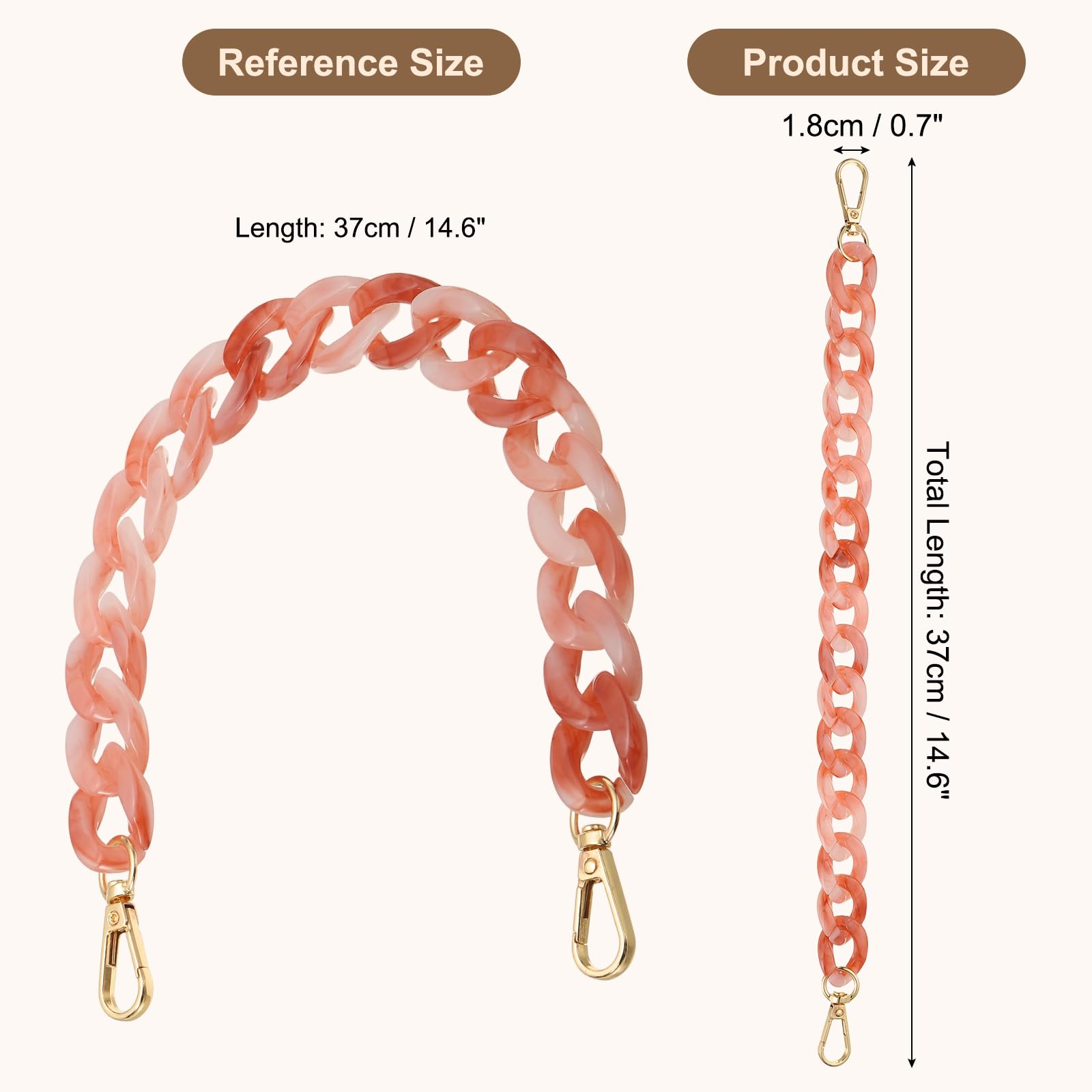 PATIKIL Acrylic Purse Strap - Image 2