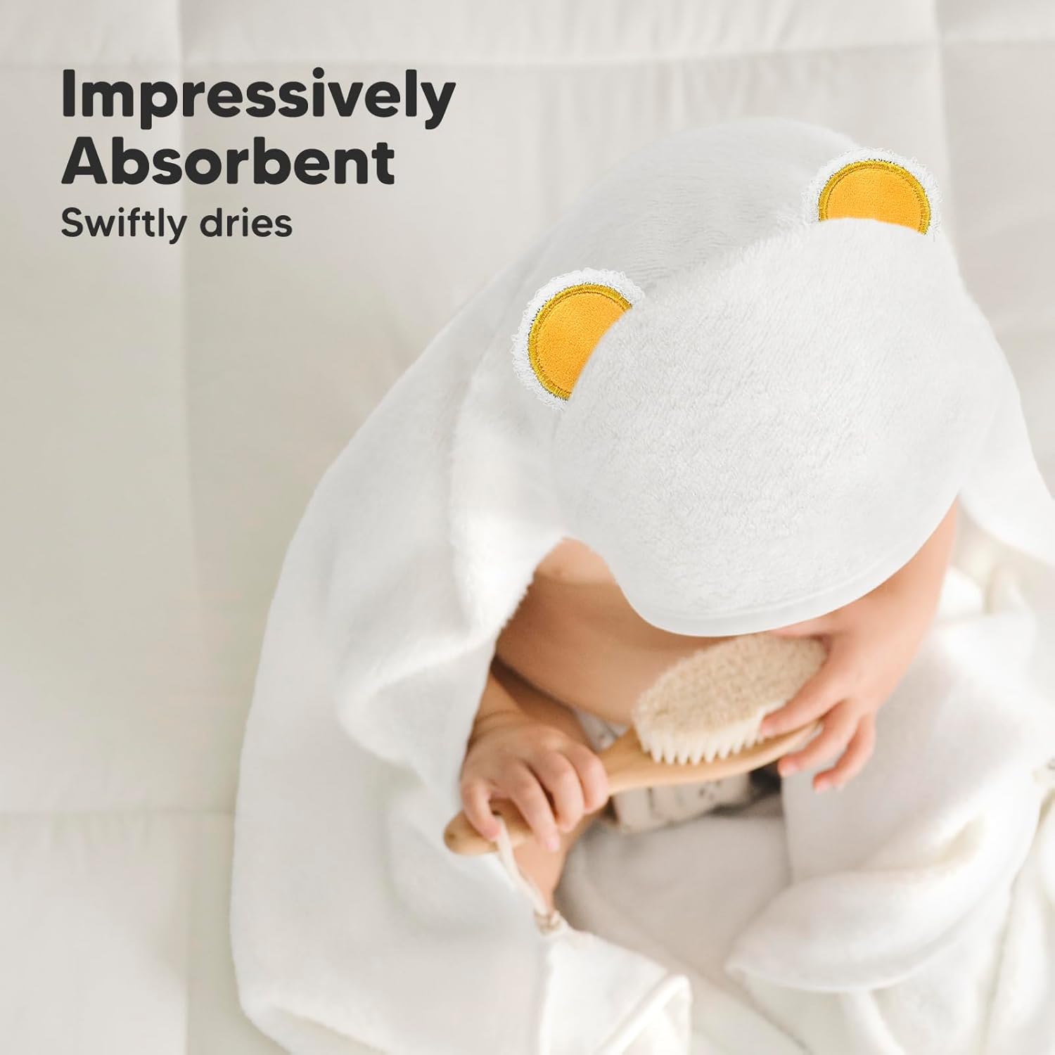 KeaBabies Baby Hooded Towel and Organic Baby Washcloths - Baby Towel, Toddler Towels, Hooded Towels for Baby - Soft Baby Wash Cloths for Newborn, Kids