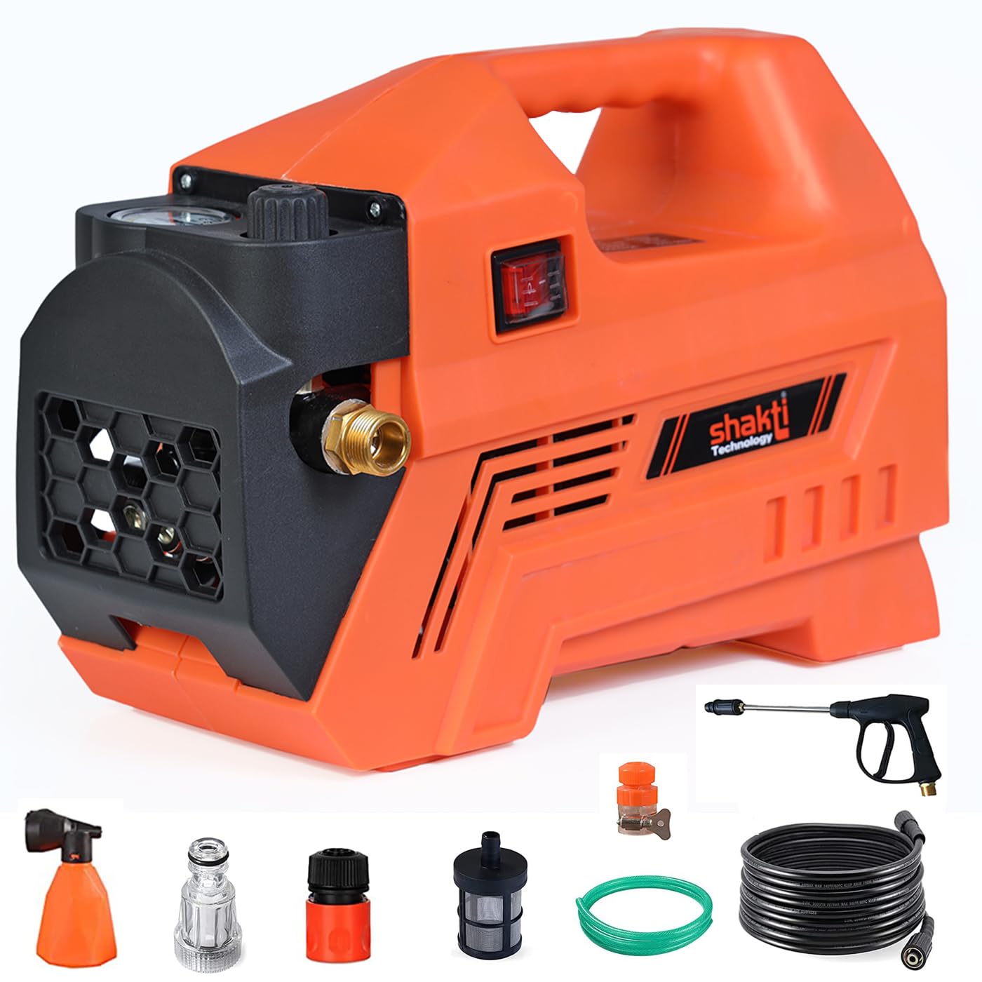 Shakti Technology Imperial High Pressure Car Washer Machine 2200 Watts, Pressure 140 Bar, 8L/Min Flow Rate and 10 Meter Hose Pipe with Adjustable Pressure Control Feature (B0CCYLQFVT) Amazon Price History, Amazon Price Tracker