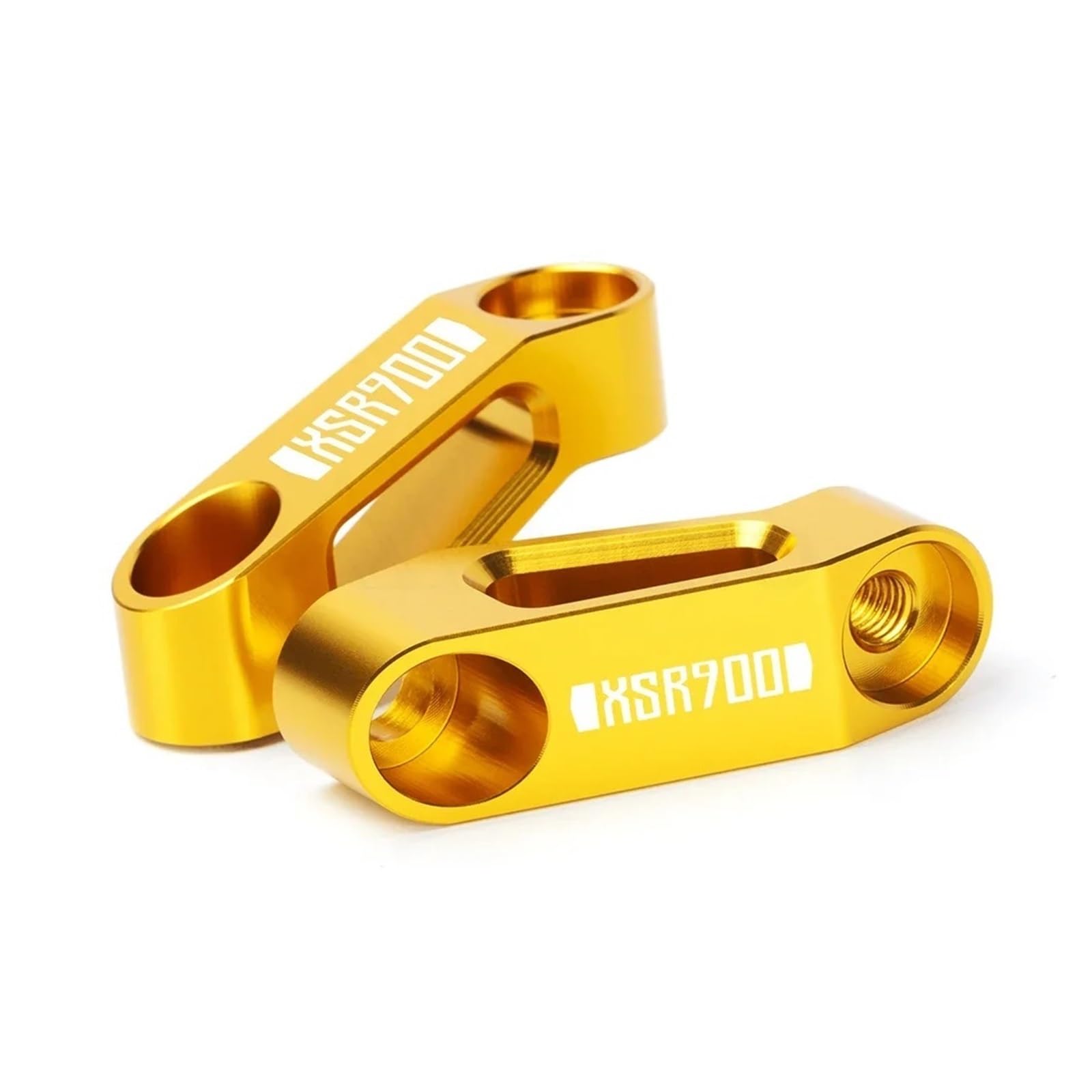 Przedłużacz lusterka do motocykli do XSR700, XSR900, Xsr700, 900, przedłużenie lusterka wstecznego, adapter riser, widok z tyłu, podstawa lusterka, przedłużenie (XSR700 żółty)