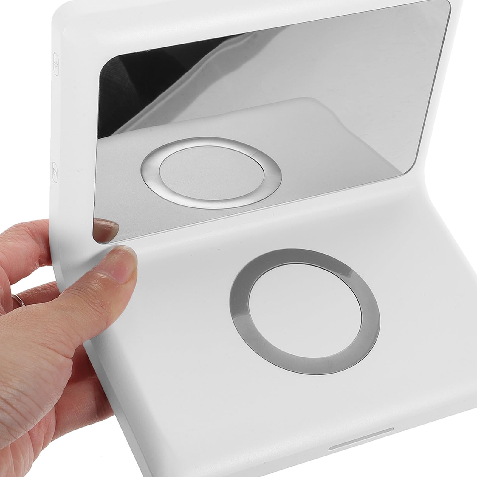 Cargador Inalámbrico para Teléfono Despertador, Tipo C, Blanco