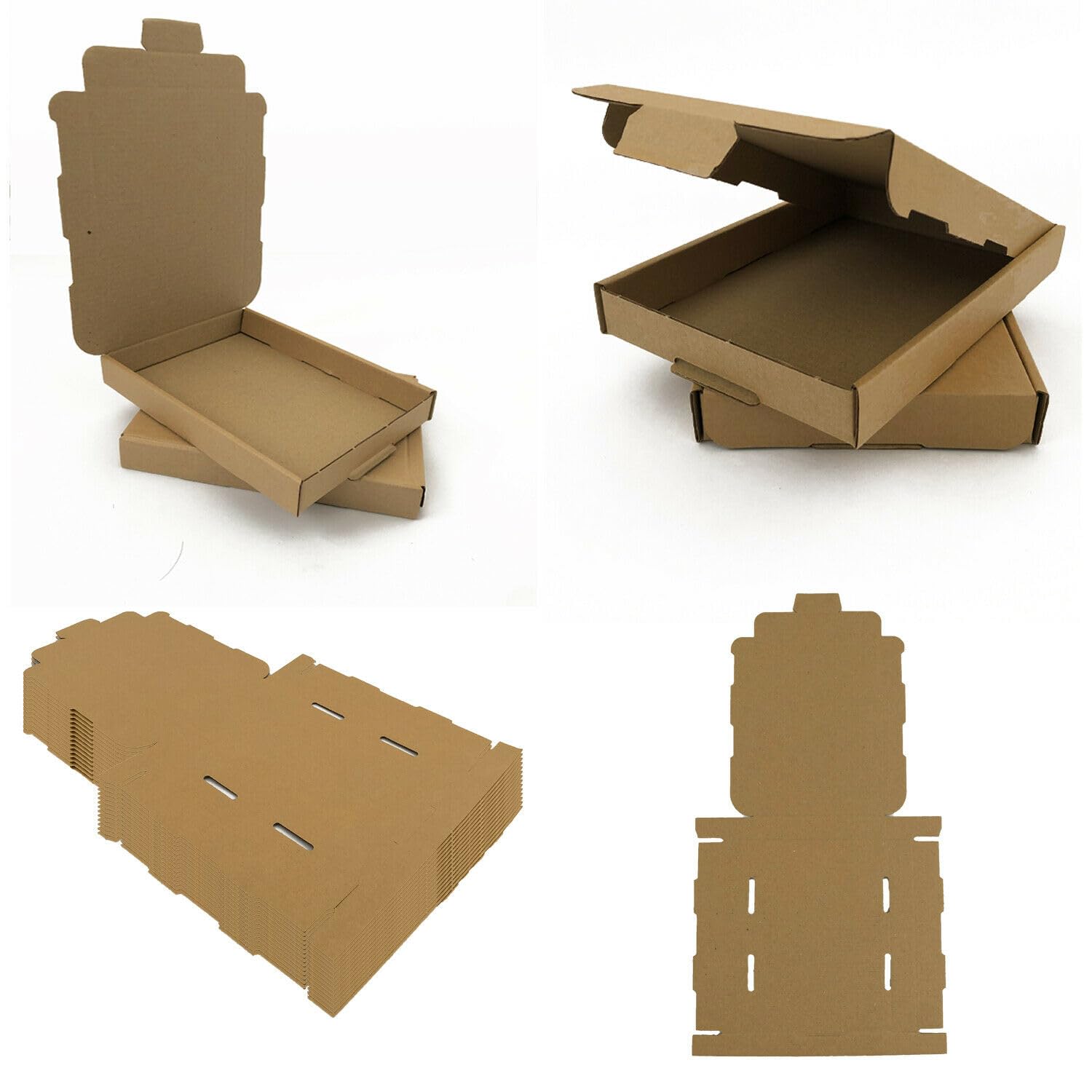 Red Rainbow PIP Large Letter Eco-friendly Recyclable Cardboard Postal Shipping Mail Box Brown/White C4 C5 C6 DL- Pack of 50 (Brown, C6-16 x 11 x 2 cm)