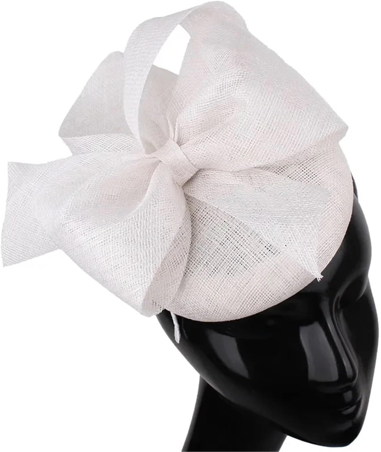 Women Fascinator Hat Headband Bow Wedding Headpiece With Hair Clip Cridal Party Headpiece for Girls and Women