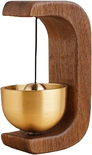 Shopkeepers Campana para apertura de puerta, campana magnética de puerta, timbre de puerta de madera, timbre de puerta para entrada, timbre