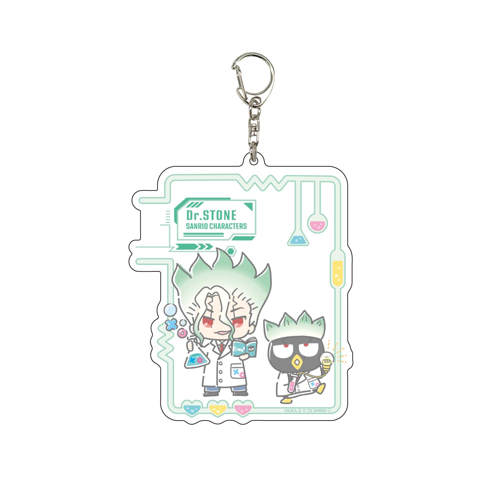 Dr.STONExサンリオキャラクターズ 01 石神千空xバッドばつ丸 [ミニキャライラスト] デカアクリルキーホルダー