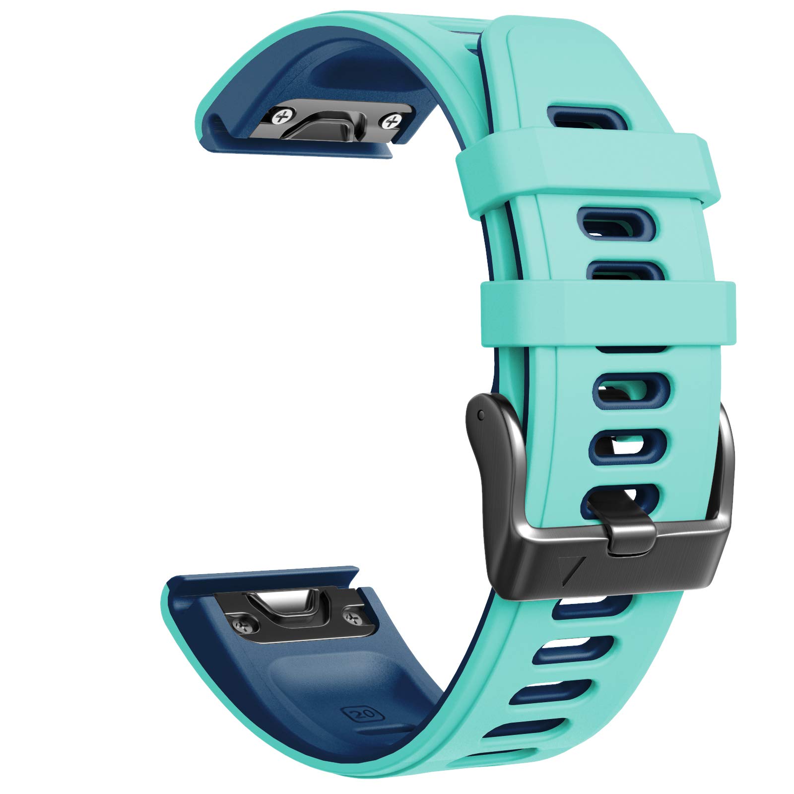 NotoCity Compatible with Fenix 6S Pro watchbans for Fenix 6S/Fenix 7S/Fenix 5S/5S Plus/D2 Delta S Smartwatch (Teal)