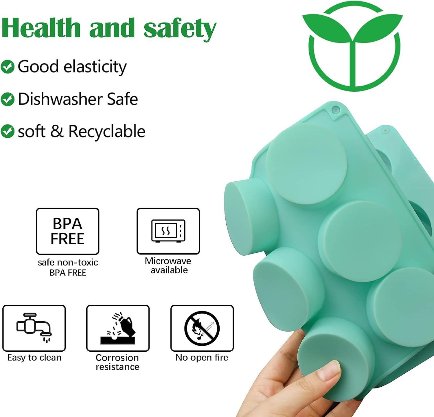 Actvty Round Chocolate Cookie Molds, New Size 12-Cavity Cylinder Chocolate Cover Cookie Silicone Molds for Candy Mini Cakes Jelly Baking(2 Pack)