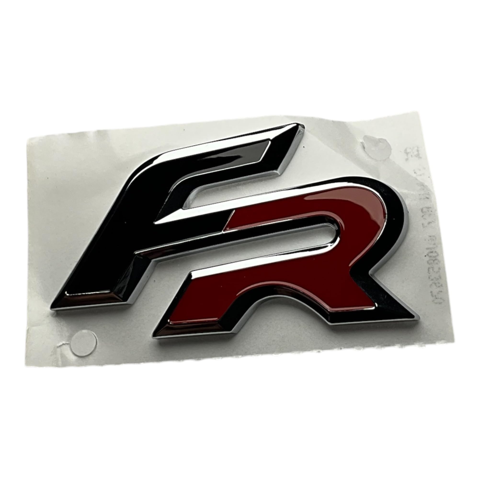 Logo FR Seat pour calandre - Chromé / Rouge / Noir