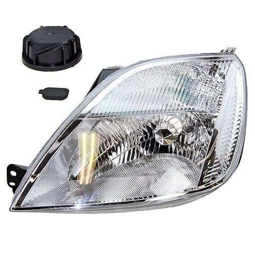 BESTPRICE 1x faro principale anteriore sinistro H4 con motore elettrico, compatibile con FORD FIESTA V (JH_, JD_), FIESTA V Van