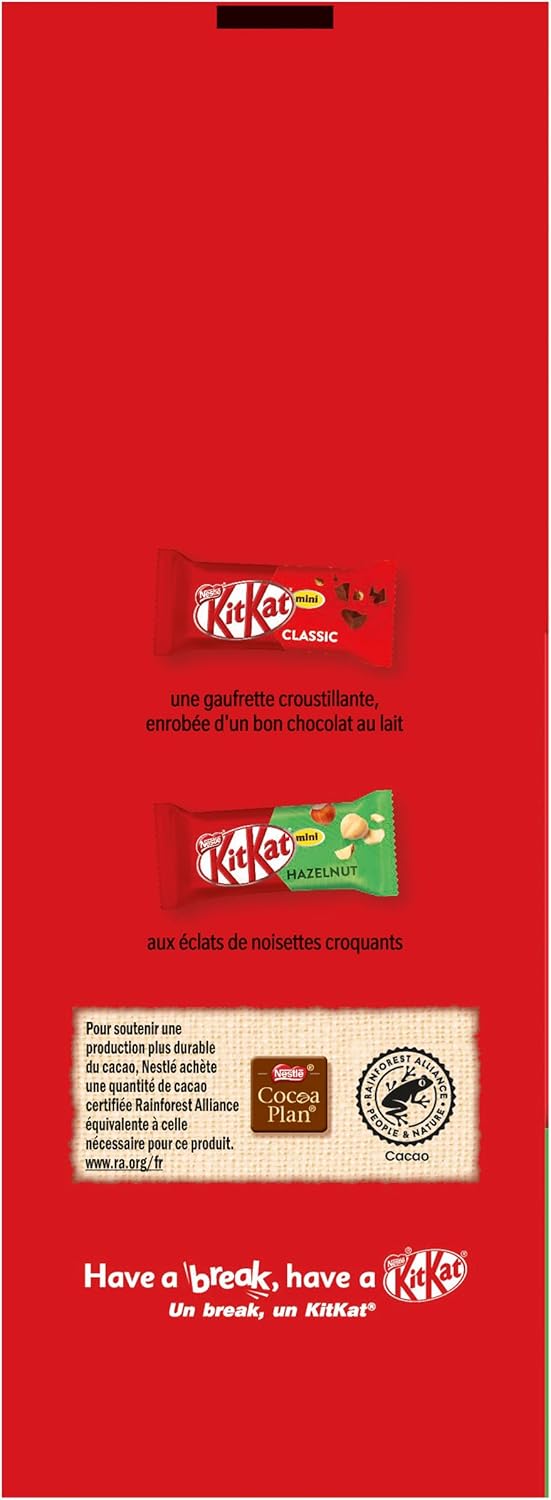 KitKat Mini Mix 240g: Chocolat, Noisettes & Caramel | Pause Gourmande Assurée - Description