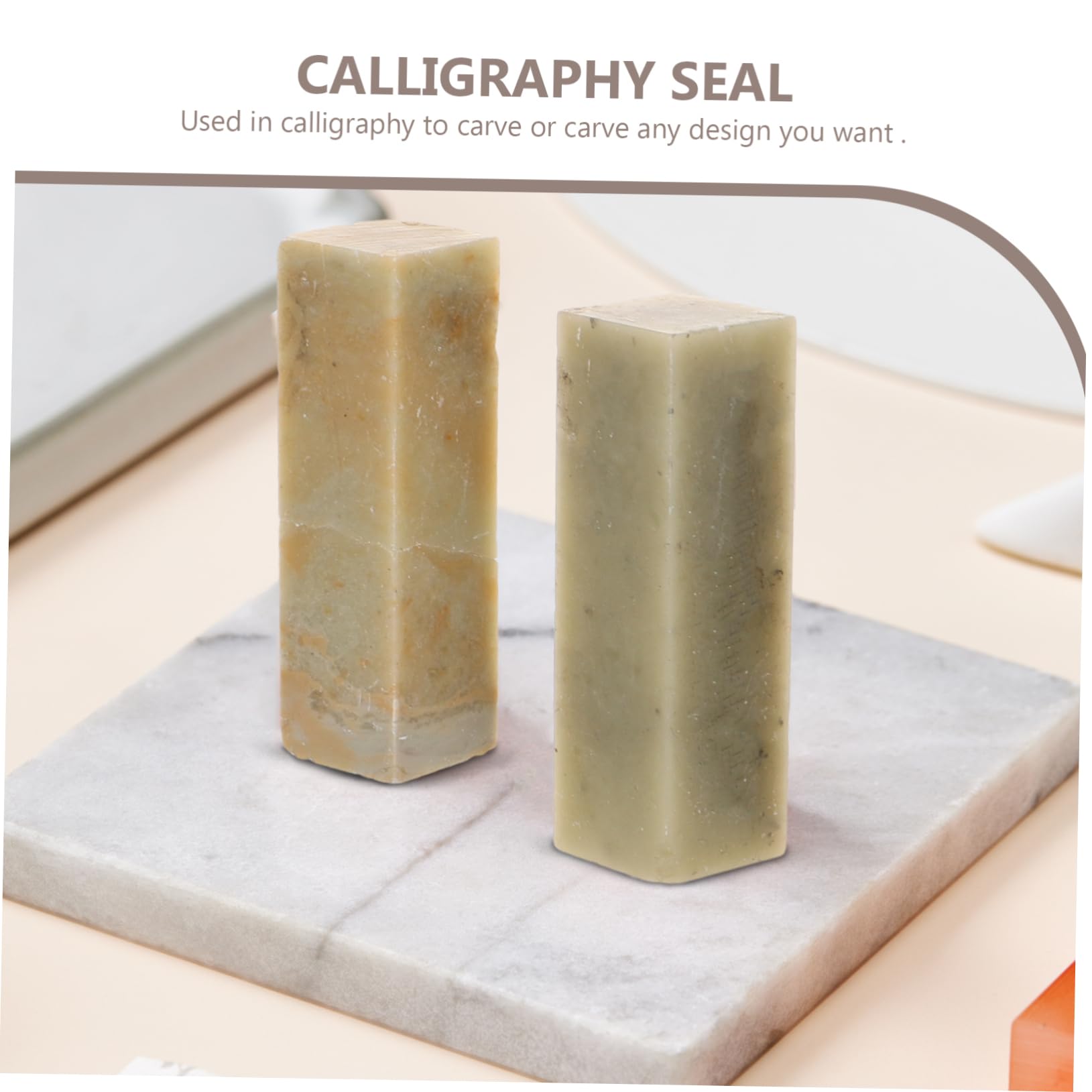 Amazon.co.jp: KICHOUSE 中国印章彫刻石材 1.5x1.5x5cm 書道彫刻