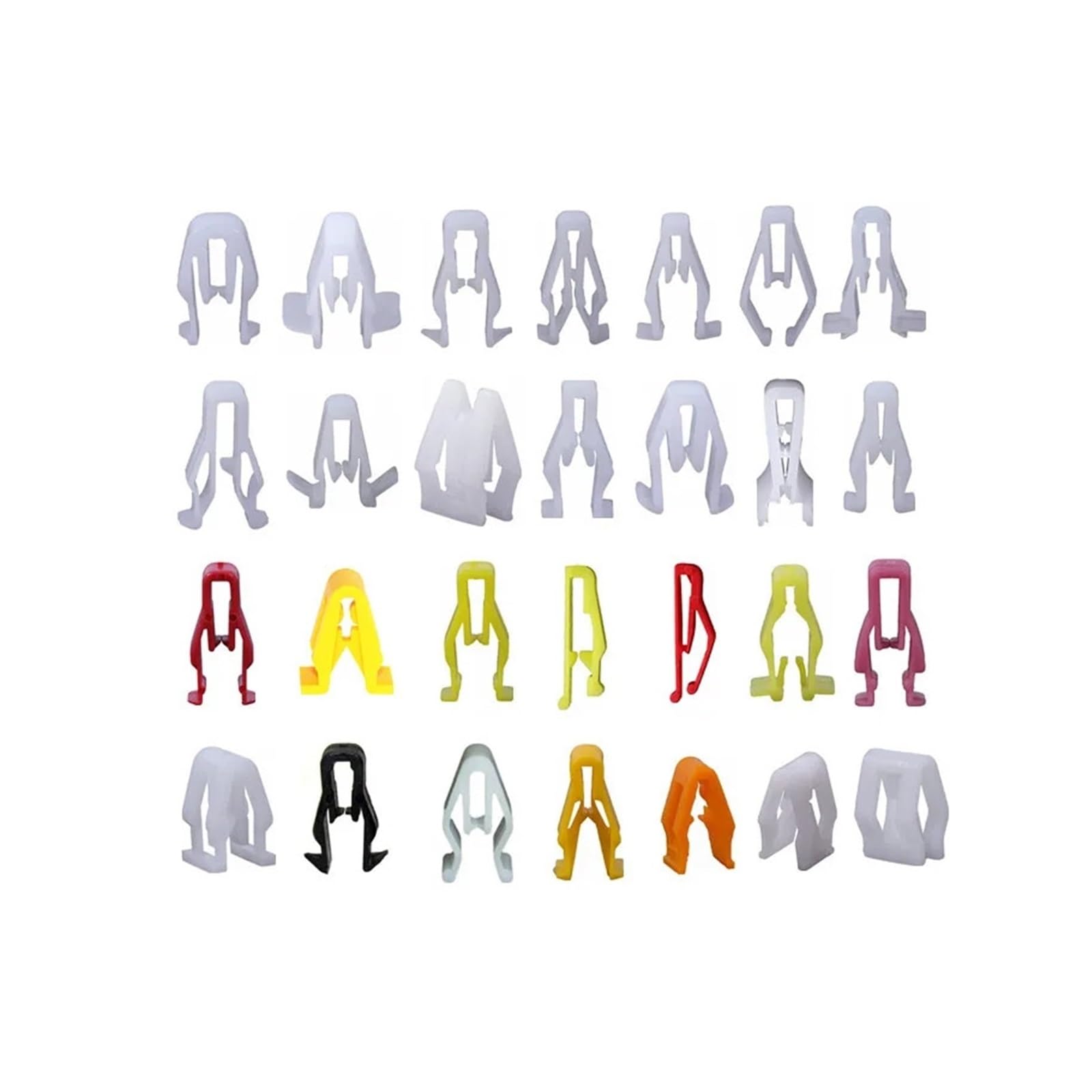 KXFVYNE Car U-Type Center Console Dashboard Sound Navigation Panel Plastic Fasteners Clips Rivet Auto Snap Buckle(10Pcs D608)
