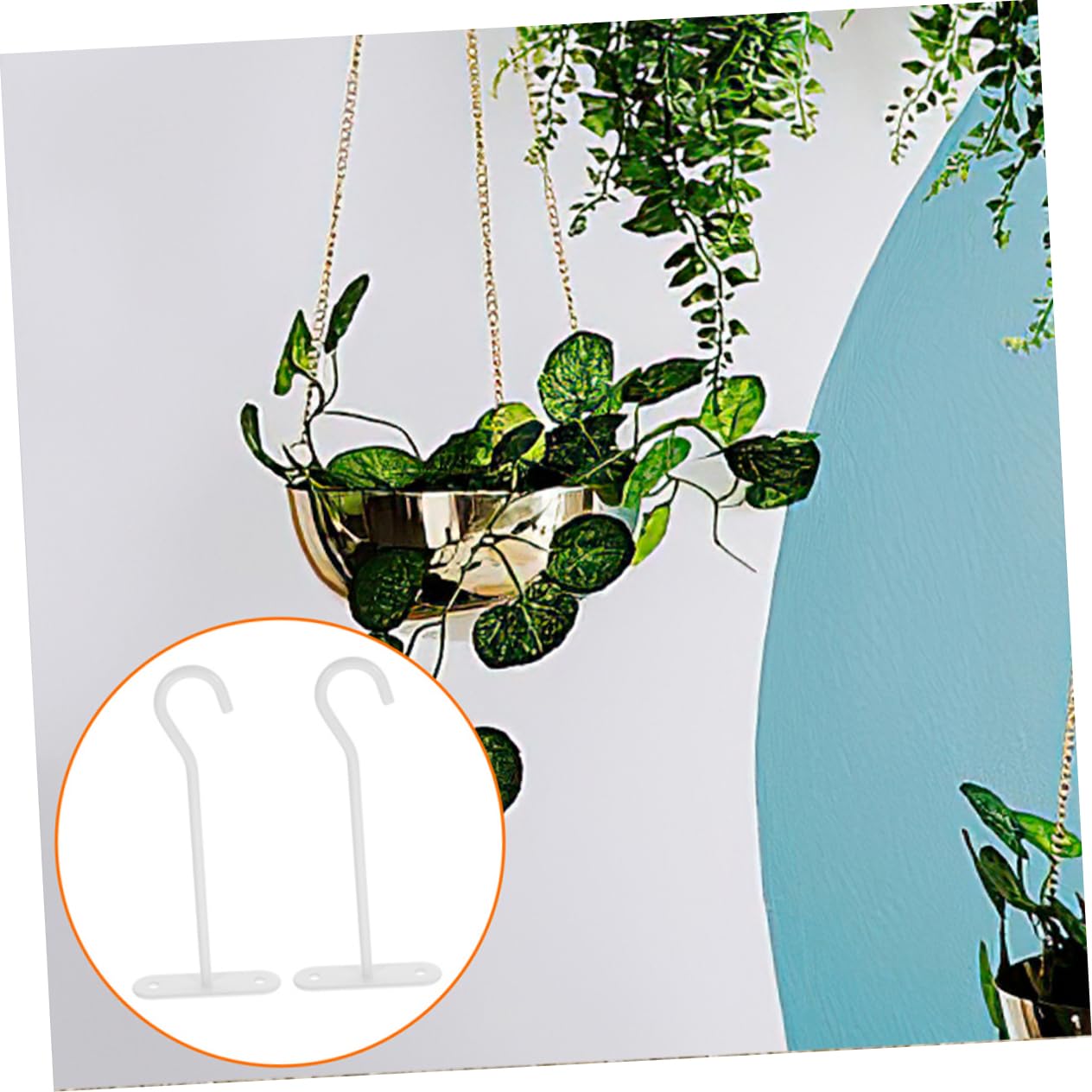 SUPVOX 20 Pièces Brancher Cintres pour Plantes De Plafond Crochets De Plafond Crochets Extérieurs pour Plantes Suspendues De Porche pour Suspendues Blanche Le Fer