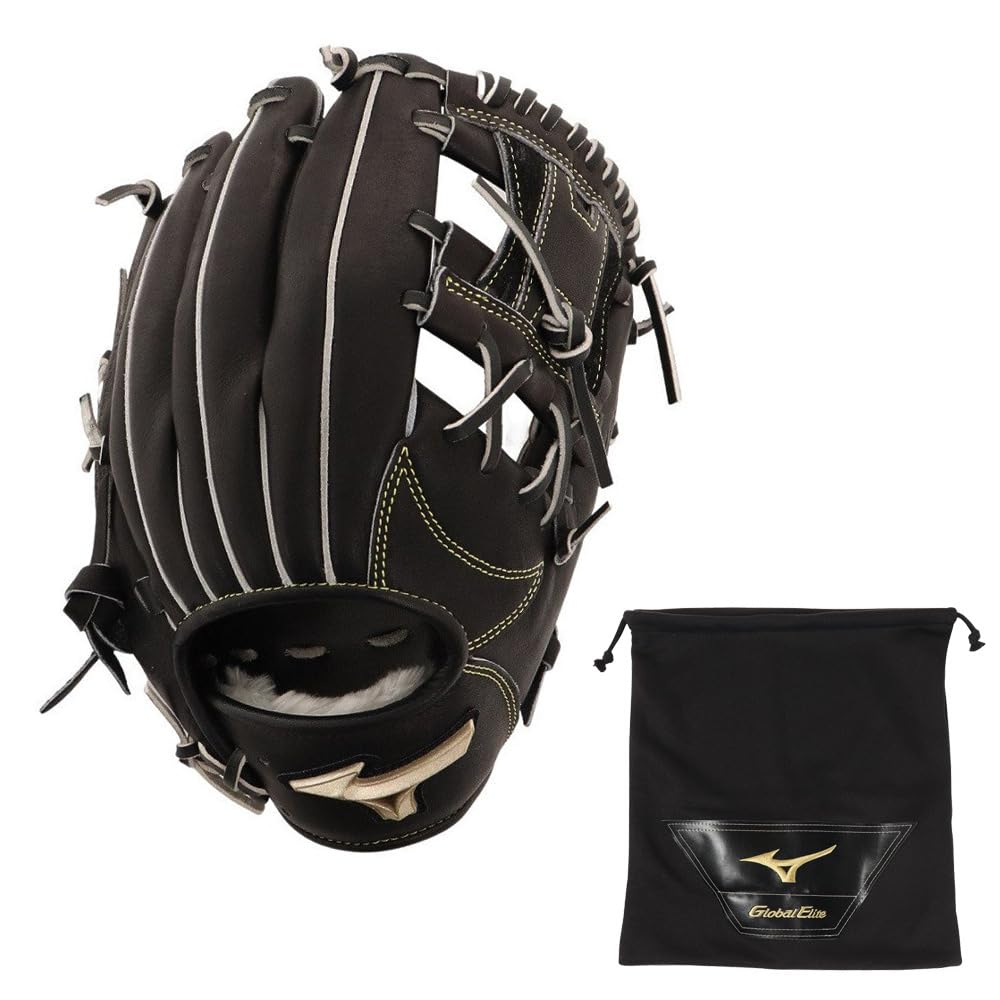 ミズノ ブラック 軟式グローブ1AJGH14433グローバルエリート