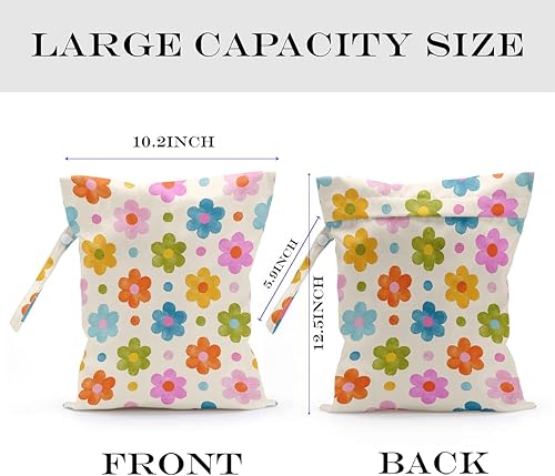 Miniatura 9 de Bolsa húmeda y seca, bolsa húmeda para traje de baño, viajes, playa, piscina, pañales sucios, yoga, gimnasio, ropa, artículos de tocador, bolsa de