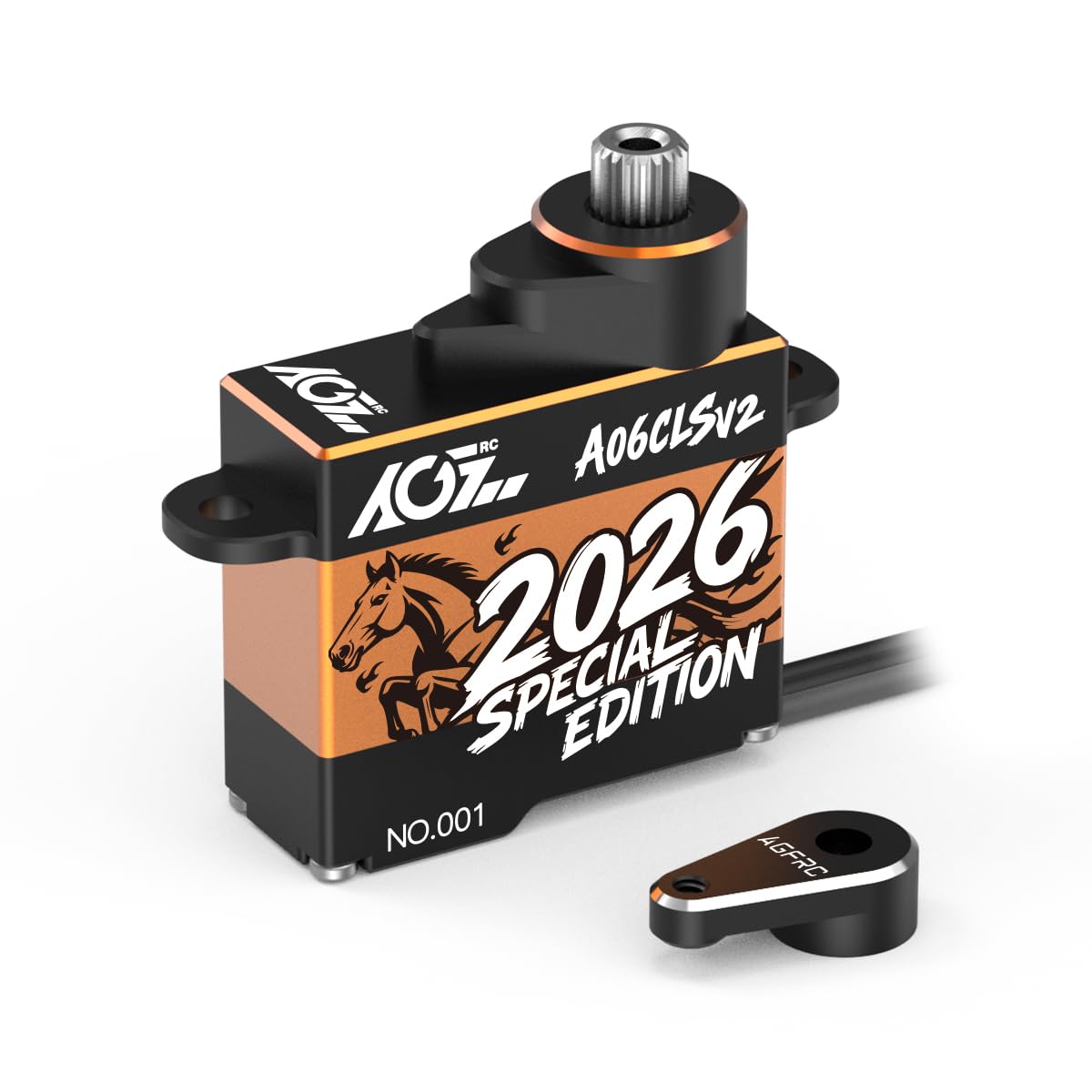 AGFRC 3.0kg Micro RC-Steering Servo-Motor - 0.052Sec High Speed HV Full Metal Gear Digital Coreless Servo for Mini-Z Cars, Small Airplanes (A06CLS V2 2026 Special Edition)