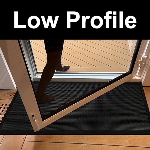 Miniatura 3 de A1HC - Tapetes de goma natural de alta calidad para entrada y dedos que mantienen el barro y la suciedad lejos para uso comercial y residencial,