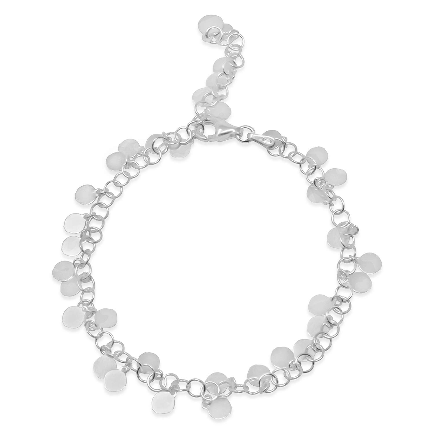 WANDA PLATA Pulsera Música para Mujer Plata de Ley 925, Clave de Sol, Notas musicales, en Caja de Regalo