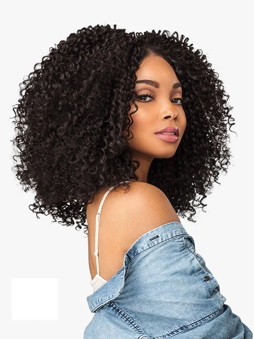 Sensationnel Curls Kinks & CO COILY 3C-4A Empress Lace Edge Wig - RULE BREAKER (1 [Jet Black])