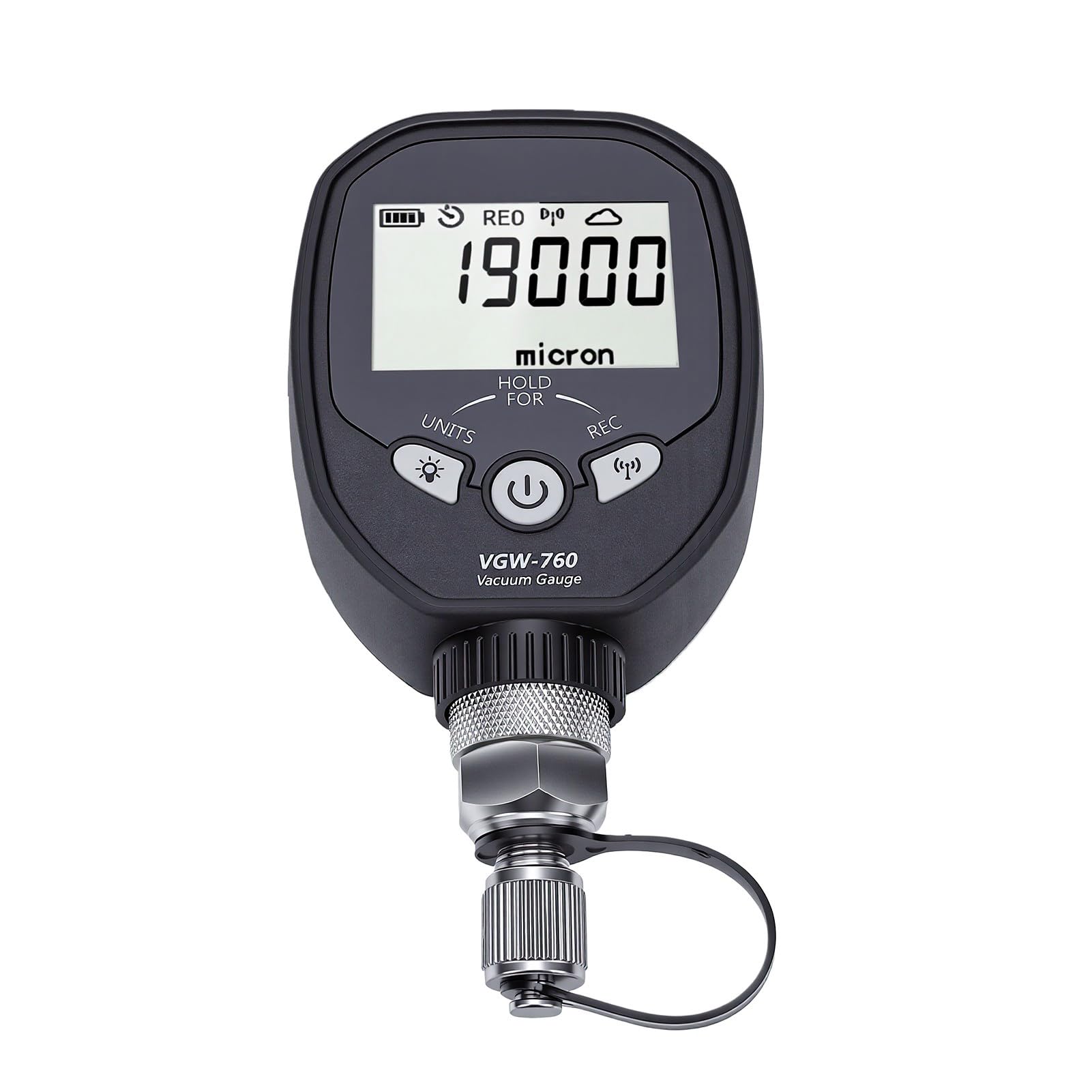ViaGasaFamido Medidor de Vacío Digital Inalámbrico 0-19000 Micrones