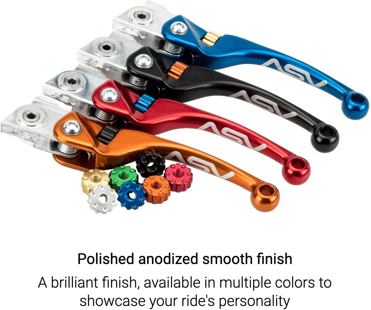 ASV Unbreakable F4 Quad ATV Clutch and Brake Lever w/Perch # BC F4A206SX - Orange