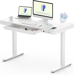 FLEXISPOT Comhar Electric Standing Desk with Drawers Charging USB A to C...
