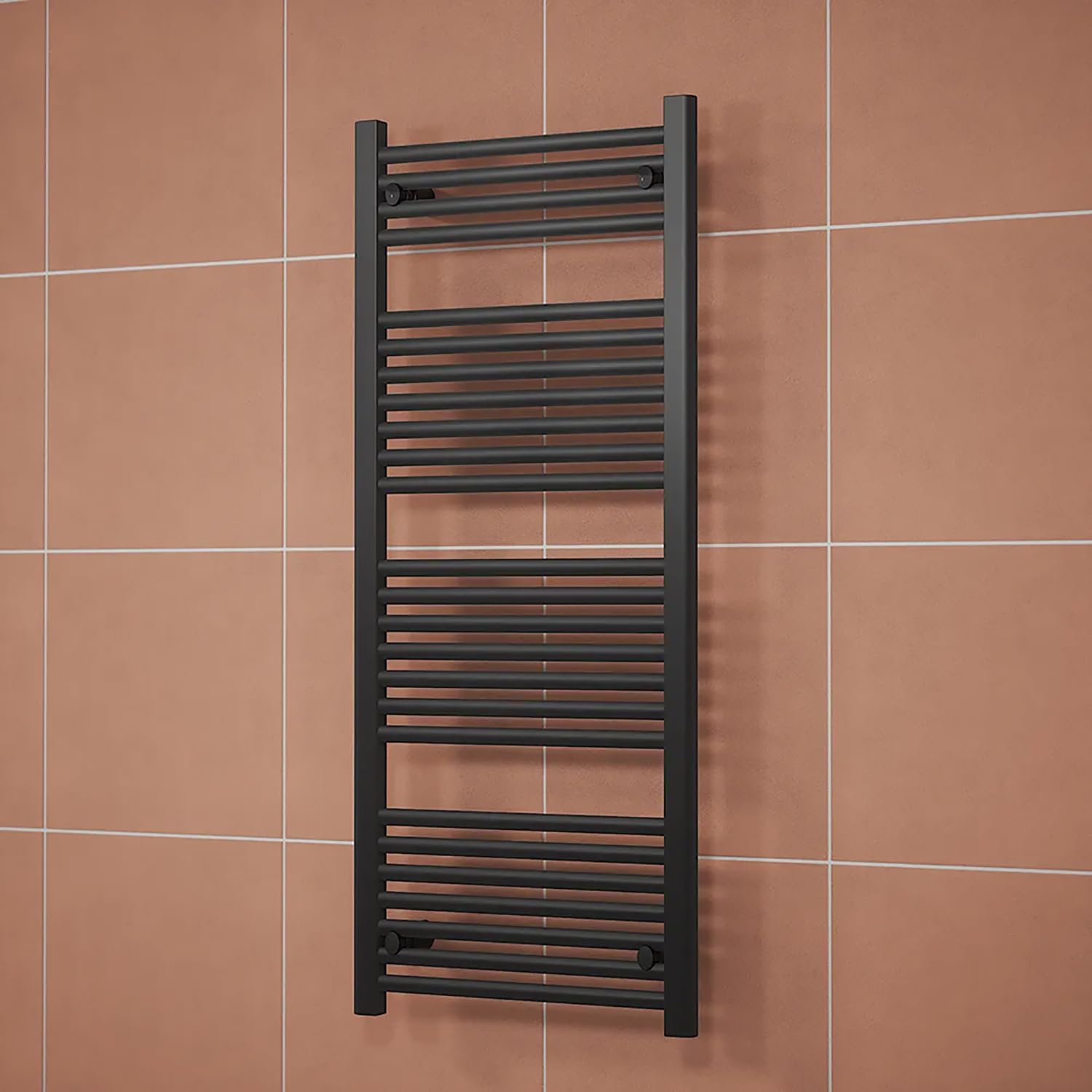 Parama Termoarredo scaldasalviette Idraulico 1200x450 Nero Opaco interasse 400 | Antares
