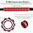 Yansyi Muscle Roller Stick for Athletes - Body Massage Roller Stick - Release Myofascial Trigger Points Reduce Muscle Soreness Tightness Leg Cramps & Back Pain for Physical Therapy & Recovery (Red)