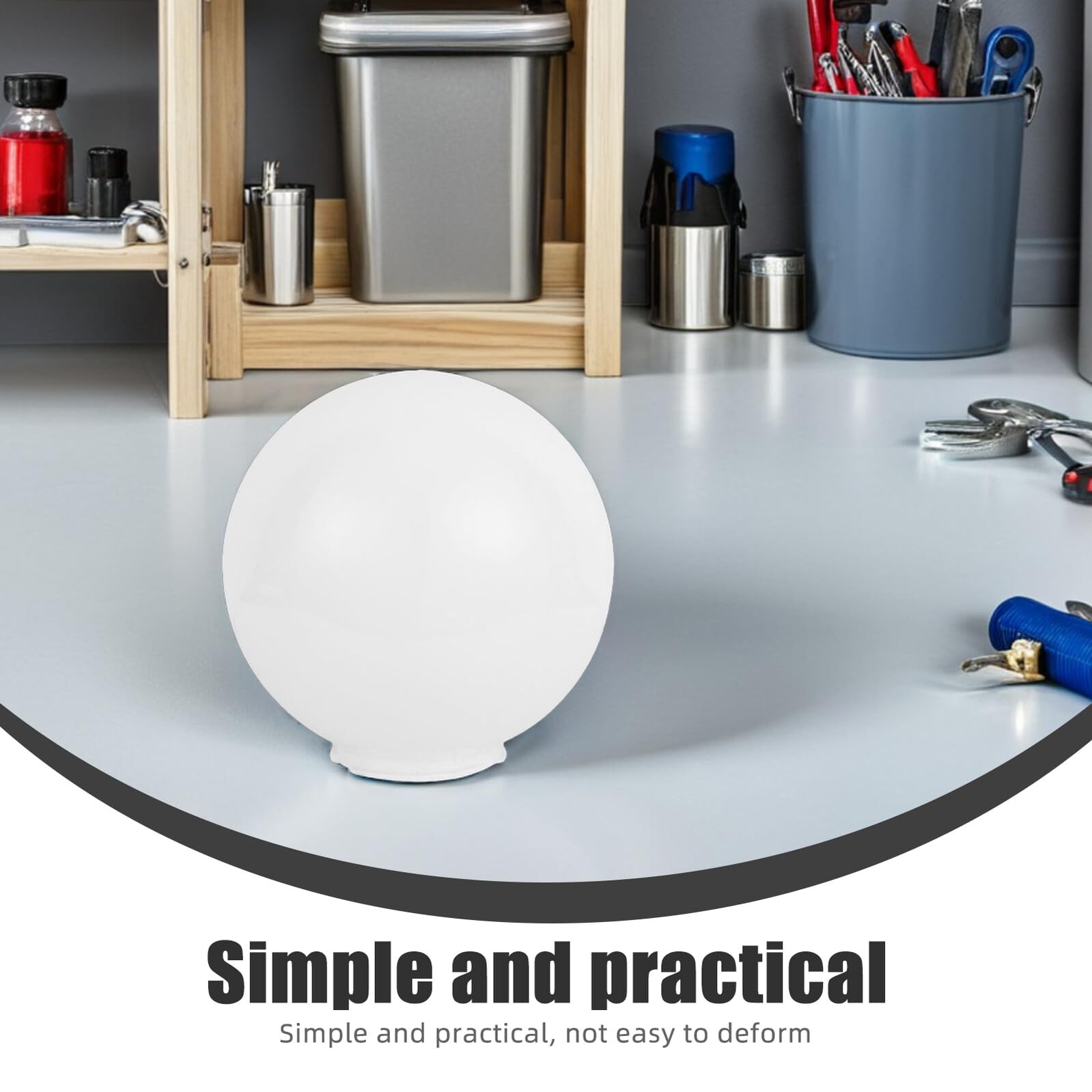 Paralume industriale in acrilico bianco E27 Paralume in plastica di ricambio PP Copri lampadina irregolare E26 per design di illuminazione artistica fai-da-te