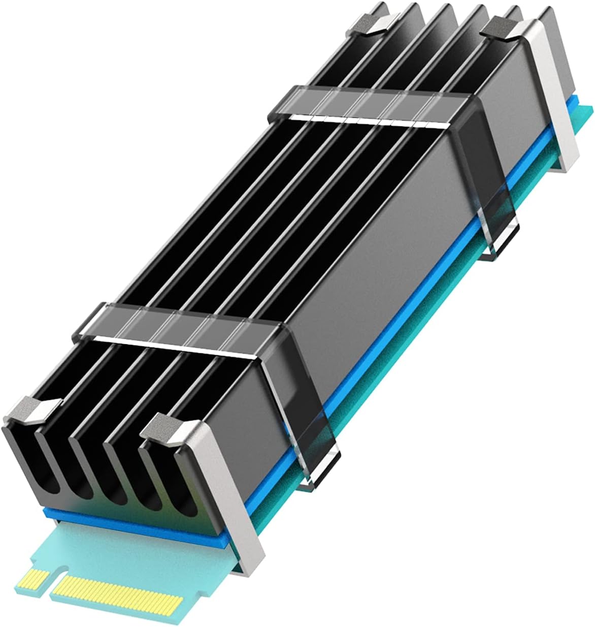 M.2 Heatsink Cooler, NVMe M.2 2280 SSD DoubleSided Heat Sinks with