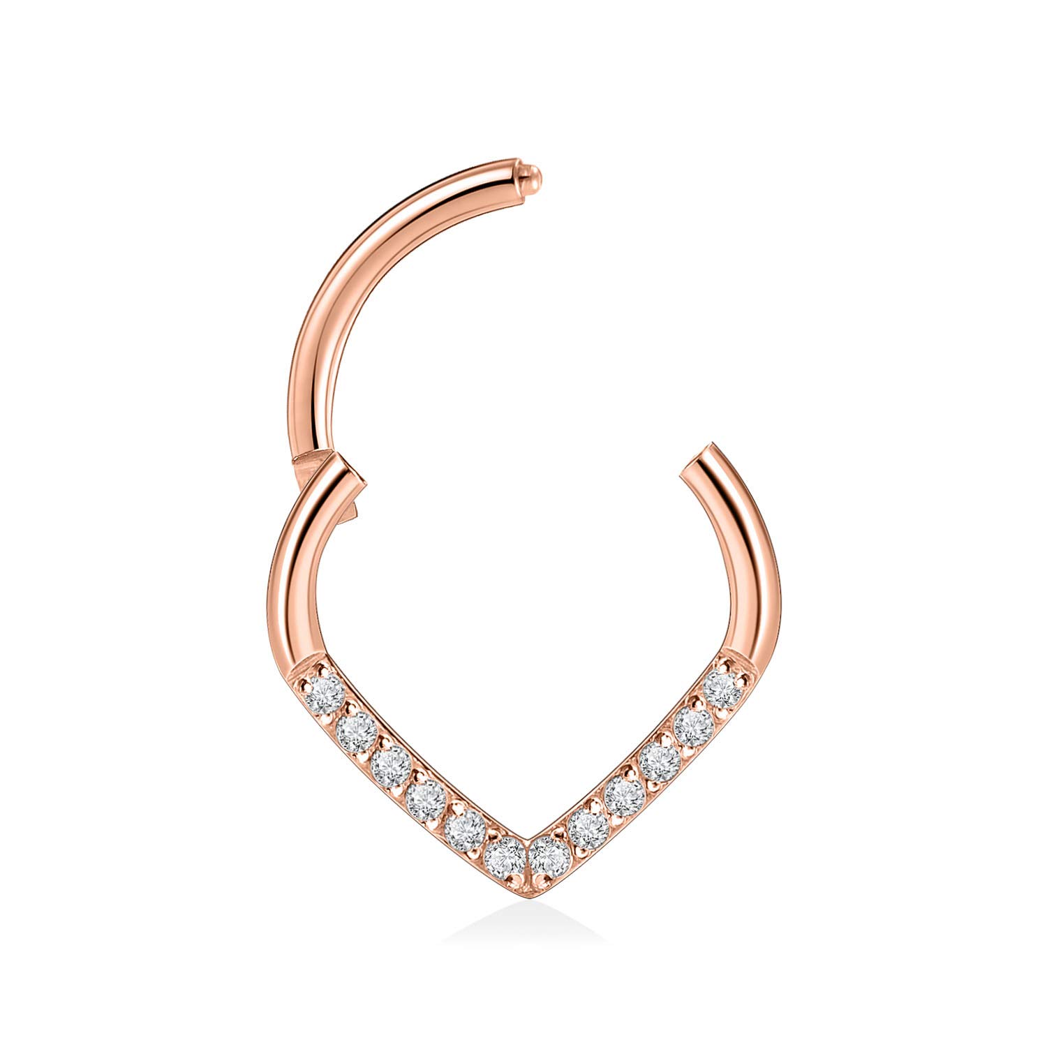 AROWRO 16G Septum & Daith Jewellery - 316L Surgical Steel Septum Rings, Daith Earrings, Nose Rings, Clicker, Rook, Helix, Lobe, Cartilage Piercing Jewellery — view 6