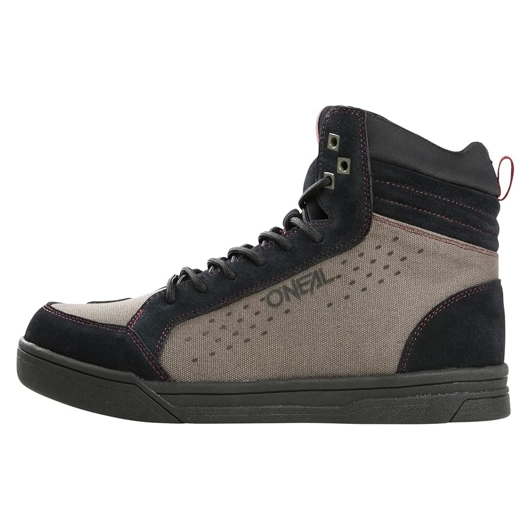 Scarpe Moto Nere Street Biker Scarpe Casual Uomo Touring e Stivali Casual con Suola in Gomma Lacci a Digiuno