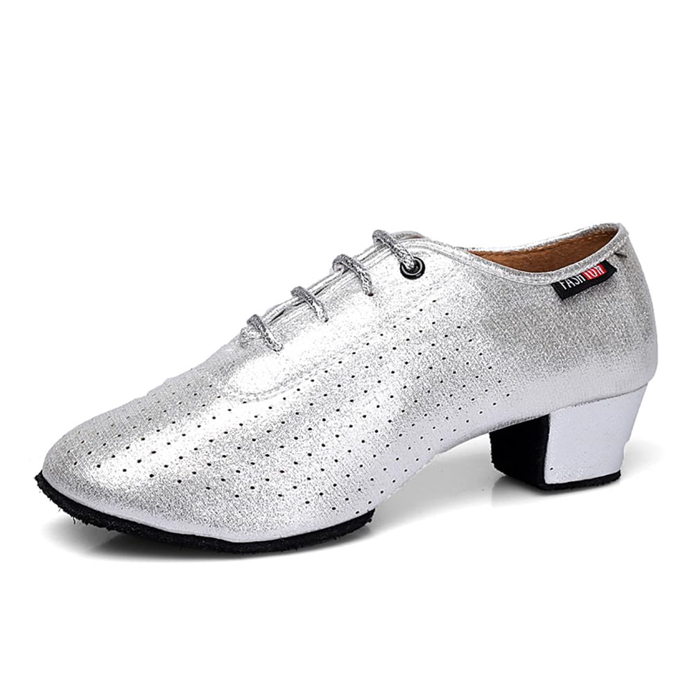 HIPPOSEUS Scarpe da Ballo Latino Americano Uomo Tacco Basso Salsa Tango