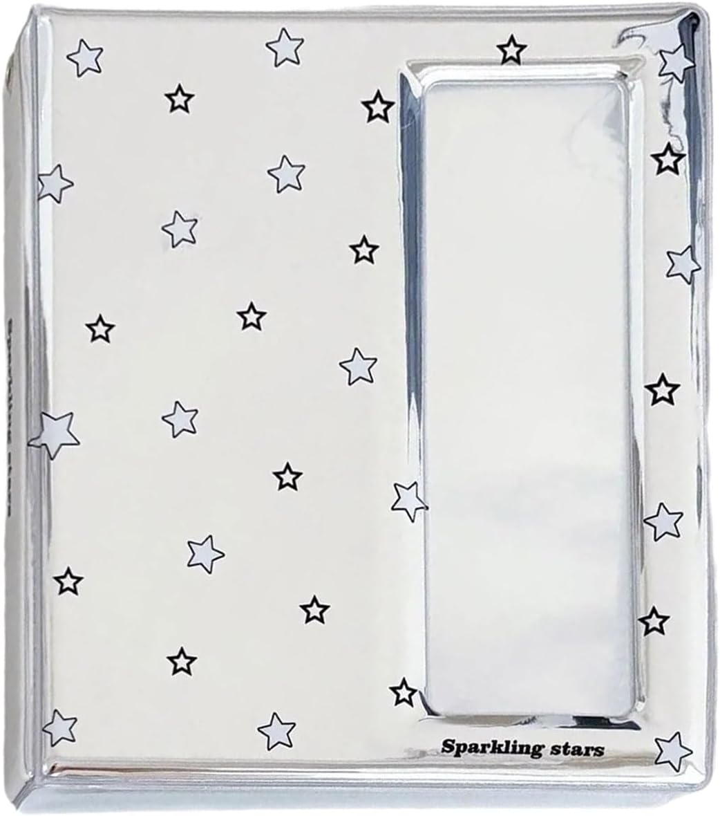 Silver Photo Album Photocard Holders Binder for Idol Fan Picture Display Photo Strips Collecting Book 40 Page Organizers