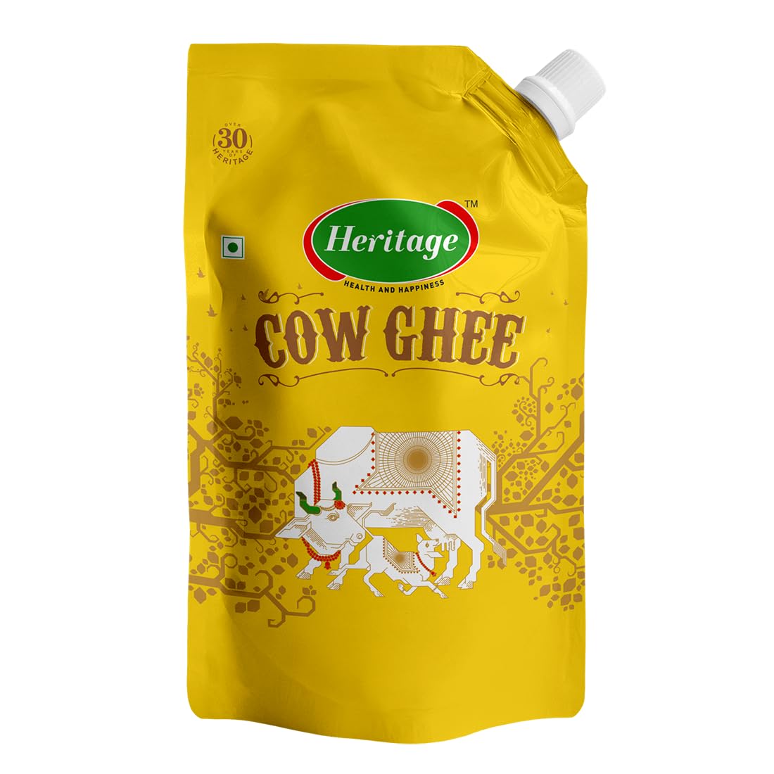 Heritage Cow Ghee with Spout Pouch, 1000ml (B0DFMVD3D3) Amazon Price History, Amazon Price Tracker