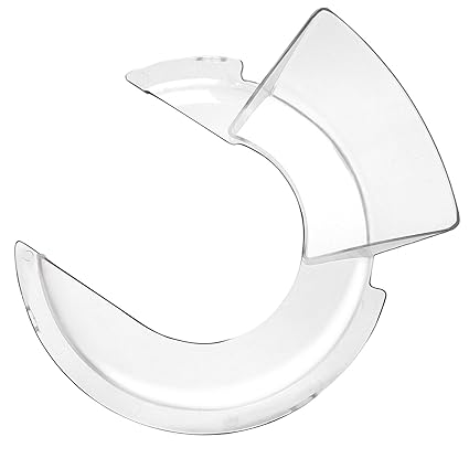 APPLIANCEMATES KN1PS W10616906 Pouring Shield for Kitchen Stand Mixers Compatible with Kitchen Aid 4.5-5qt Polished Stainless Steel Tilt Head Stand Mixer Bowls