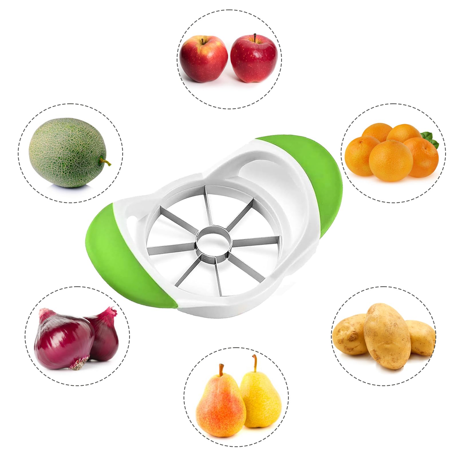 DDUP Apple Corer and Slicer- Fruit Cutter, Apple Divider, Wedger, Stainless Steel Slicer for Fruits - Image 3