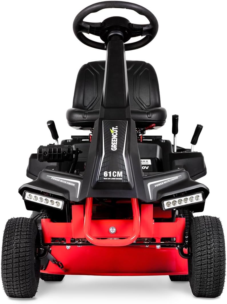 Front view of Greencut RLM610XE Lawn Tractor