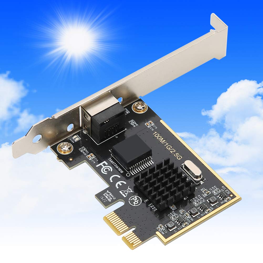 TXA073 Scheda di rete 2.5G, scheda di rete PCI-E Gigabit Gaming per computer di fascia alta, con 10/100 / 1000M / 2.5Gbps, per tipo di rete Gigabit Ethernet, per casa, ufficio