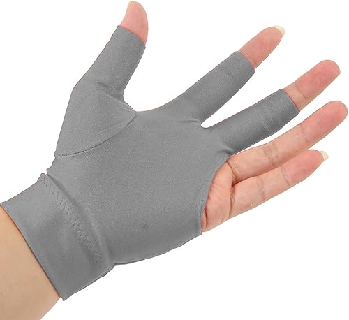 Miniatura 8 de Guantes de billar para billar, 3 dedos para taco de billar, guantes deportivos para mano izquierda y derecha
