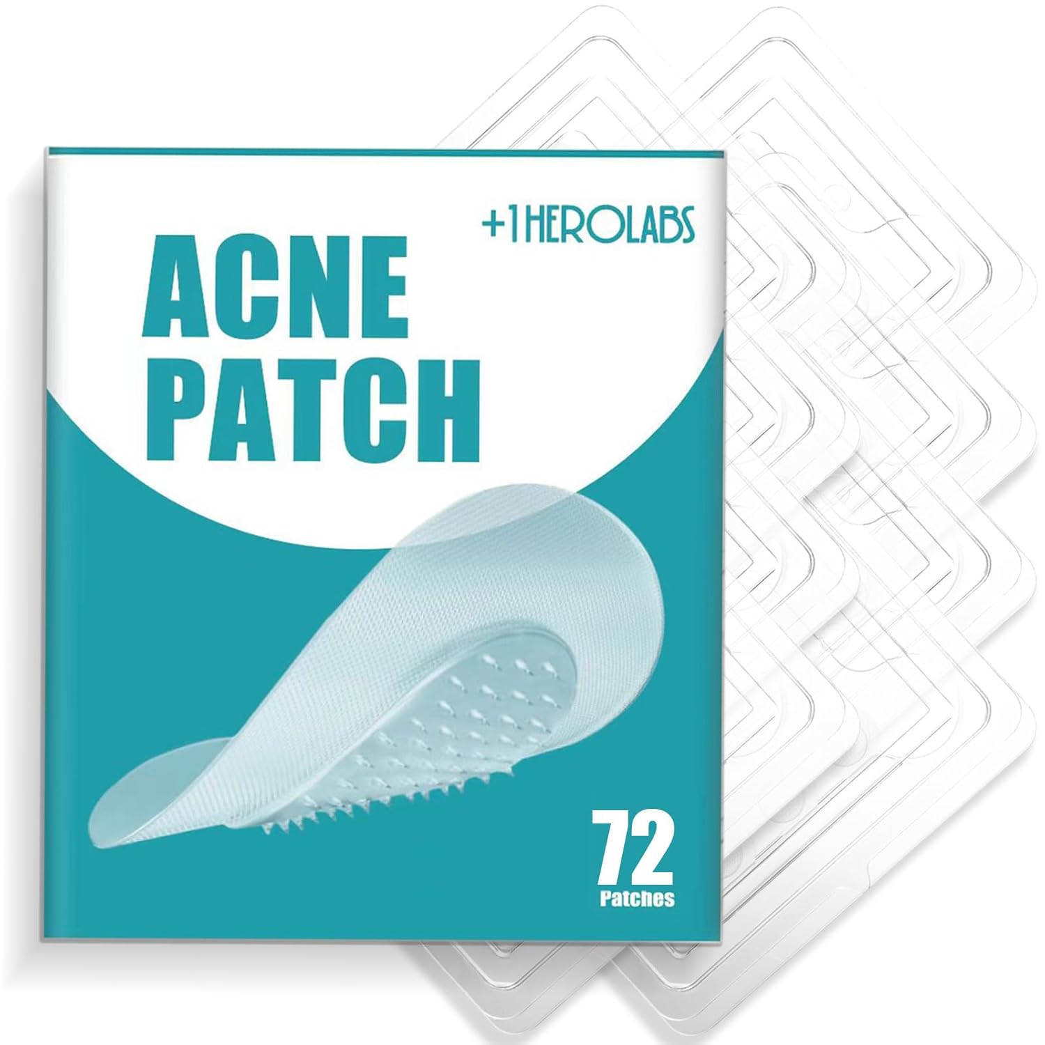 Microdart Acne Patch 72 Patches - Hyaluronate Salicylic Acid Vitamin C Microdart Pimple Patch for Deep Early Stage
