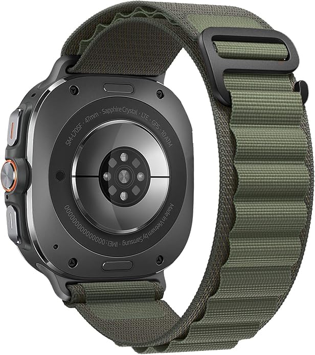 Meyaar Alpine Loop Nylon Band - Compatible with Samsung Galaxy Watch 7 Ultra 47mm Band,Sport Wristband for Samsung Watch 7 Ultra For Men And Women (Green) (B0DG9ZCSTQ) Amazon Price History, Amazon Price Tracker