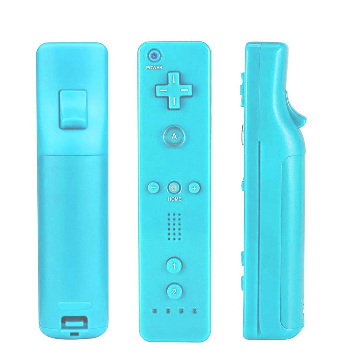 Wii Remote Controller, Wireless Replacement Video Game Gamepad Controller with Wrist Strap and Silicone Case for Wii & Wii U,No Motion Plus (Blue)