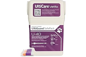 VetRx U-40 Vetsulin UltiGuard SafePack Insulin Syringes