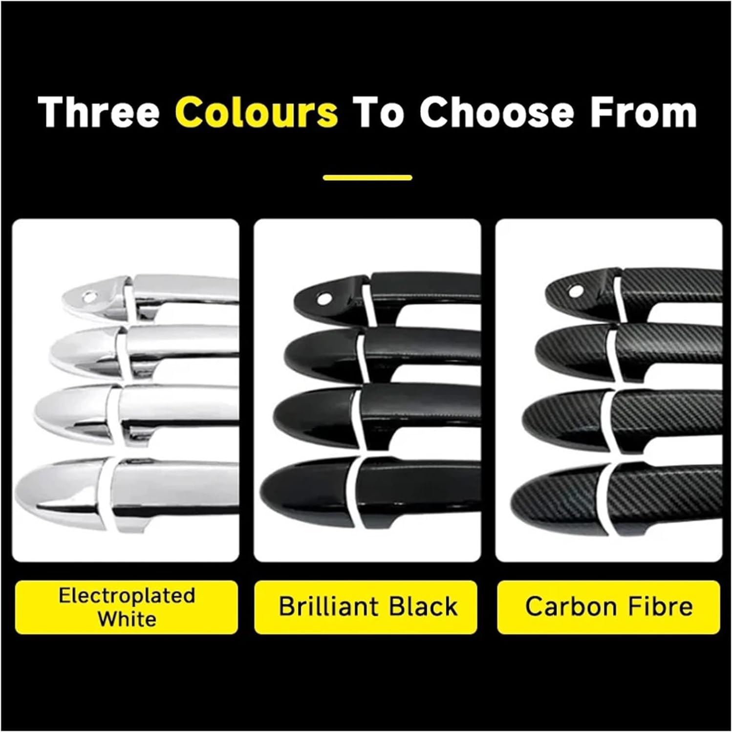 Grab Handles Door Handle Cover Fit for Renault Fit for Megane II MK2 2003 2004 2005 2006 2007 2008 ABS Sticker Exterior Car Accessories Gadgets Universal(Orange)