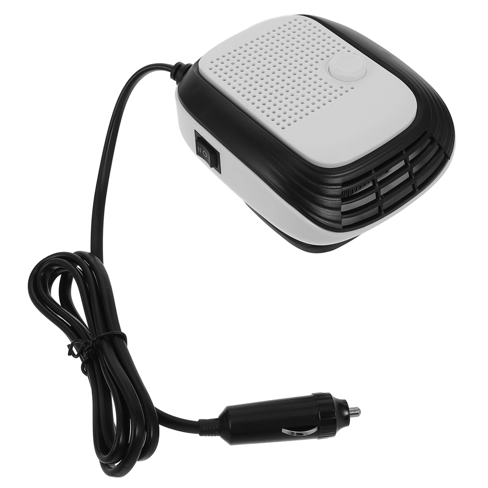 Hemobllo Tragbare 12v Autoheizung mit Schnellheizfunktion Scheibenenteiser 360° Drehbares Heizlüfter für Pkw Lkw Nutzfahrzeuge