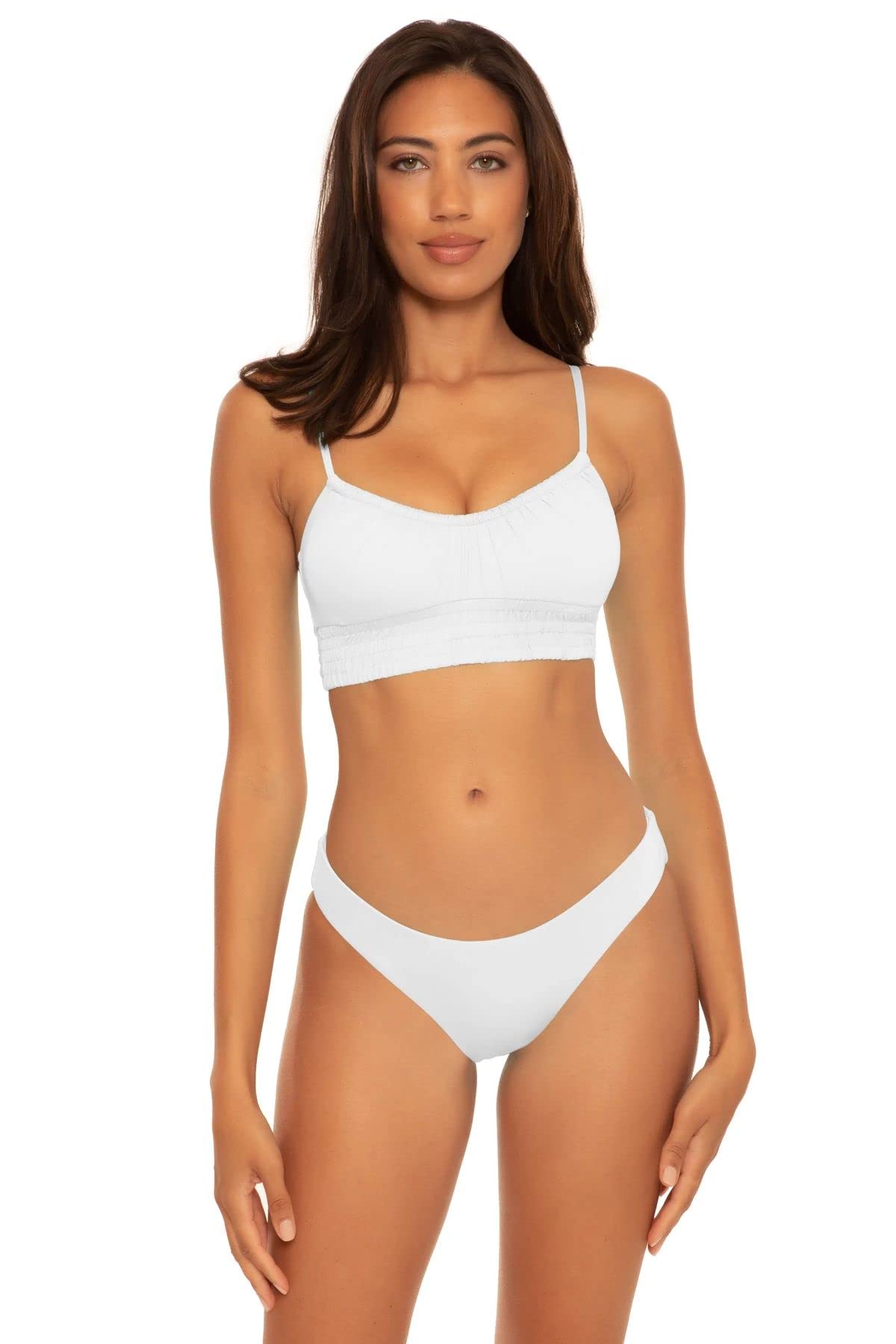 Becca by Rebecca Virtuewomens Color Code Cami Bikini Top, Adjustable, Swimwear Separates for Women Bikini Top