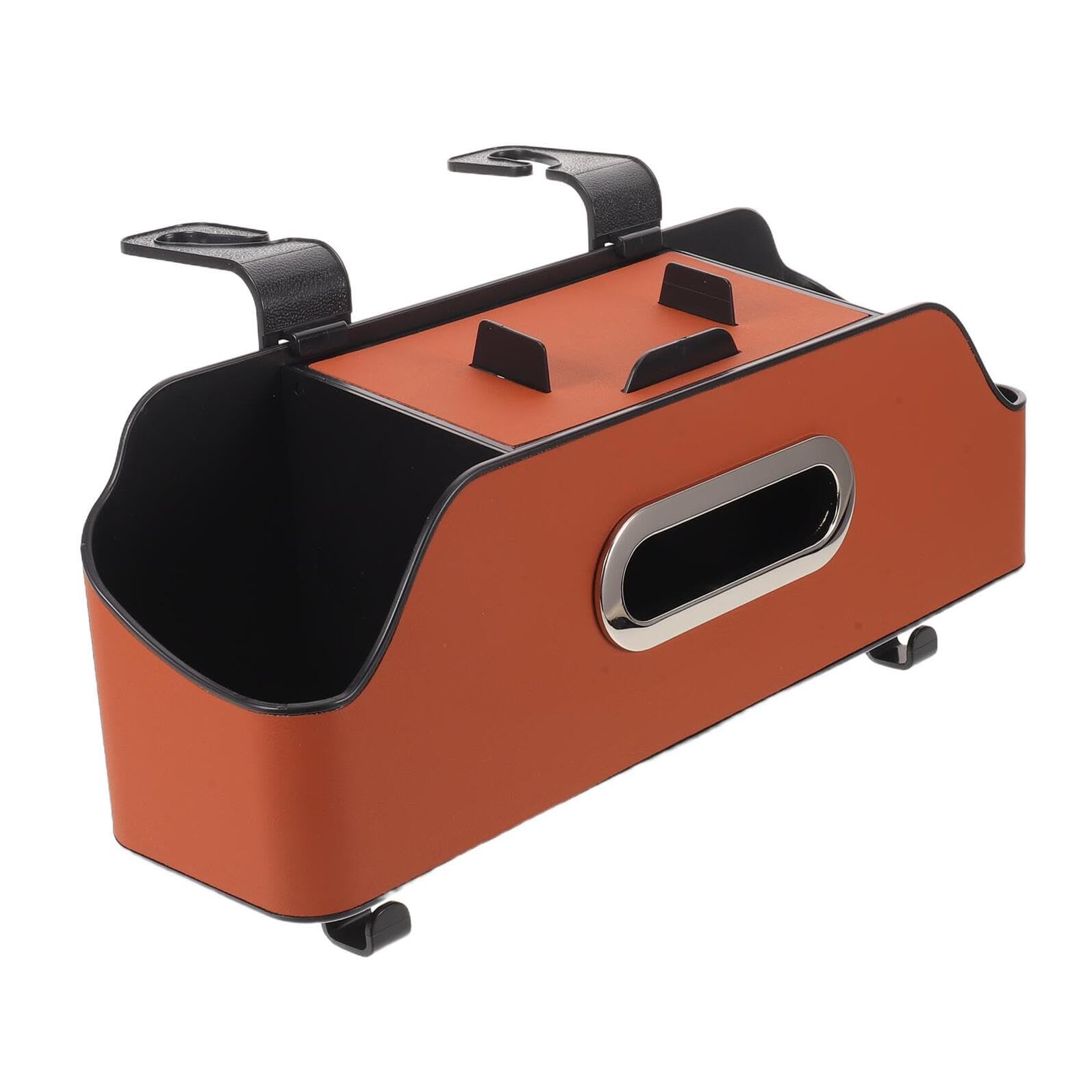 Organisateur de siège arrière de voiture orange Cabilock avec porte-gobelets